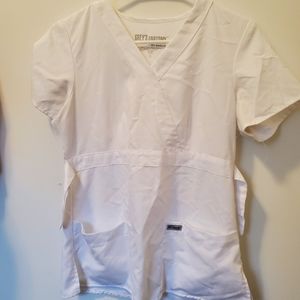 White Grey's Anatomy scrub top